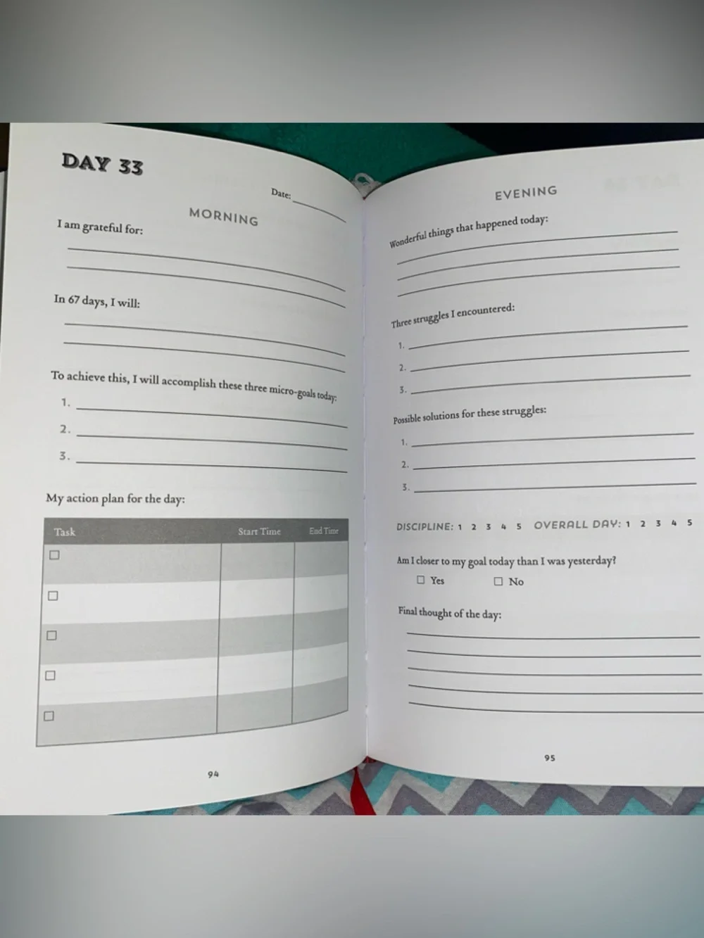 NEW! John Lee Dumas Black 100-Day Goal Journal